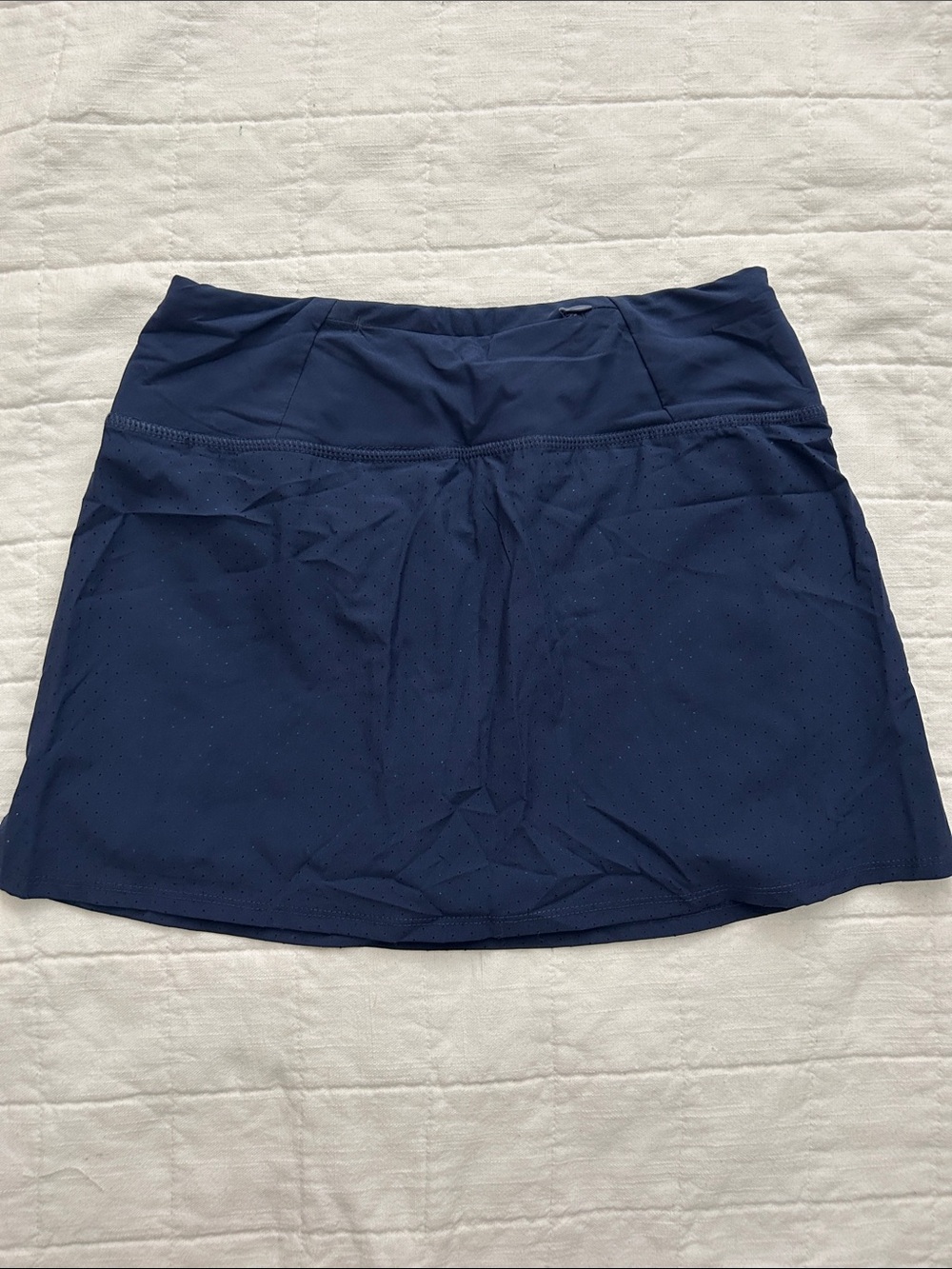 Asics Deep Navy Athletic Skort with Teal Logo - Picture 5 of 8